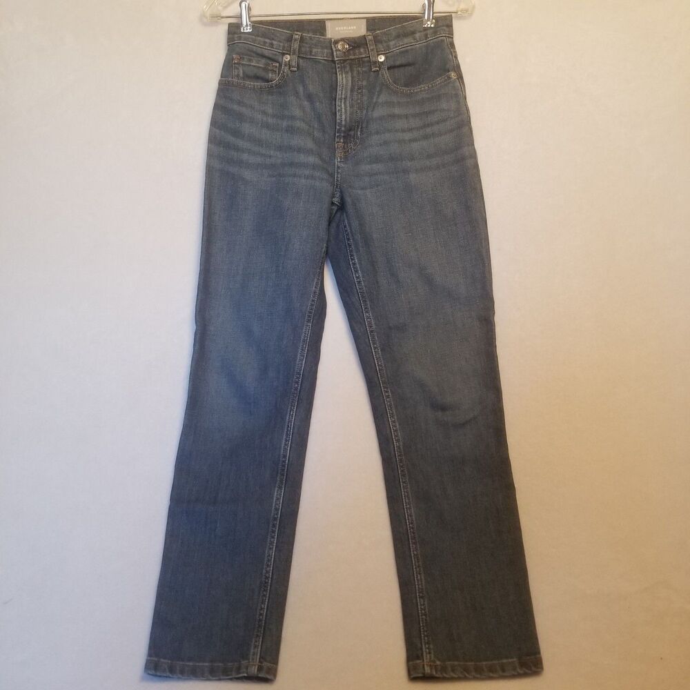 Everlane 25 Jeans The Original Cheeky Crop Cotton Sgretch Medium Wash Classic